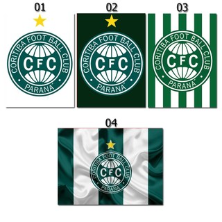 Placa Decorativa Quadro Coritiba Foot Ball Club - Tamanho 20x30cm