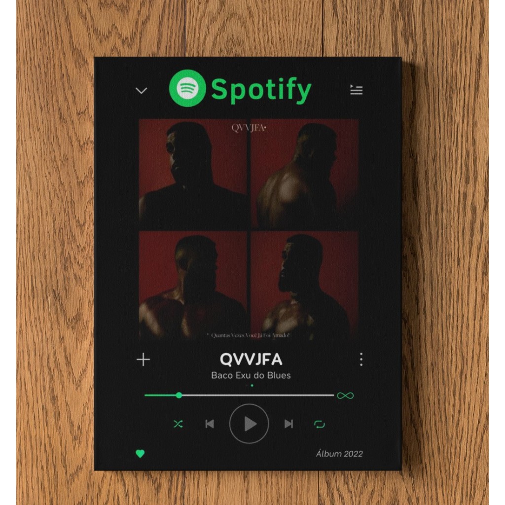 Baco Exu do Blues - QVVJFA Quadro Placa Decorativa