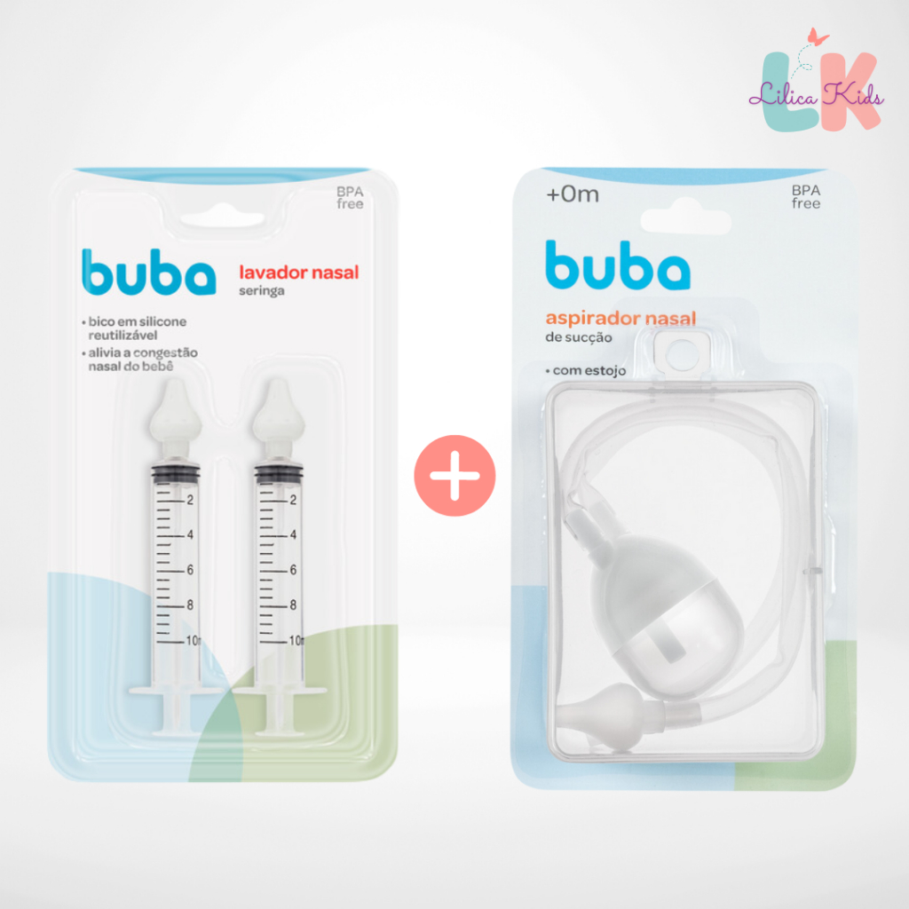 Aspirador e Seringas de Limpeza Nasal Infantil - Acompanha Estojo e 2 Seringas Bico de Silicone em Oferta na Shopee