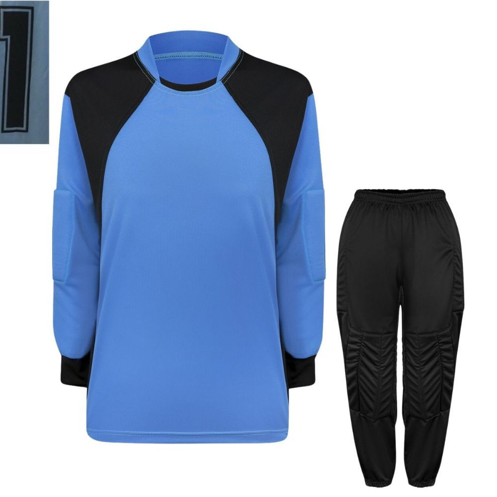 Kit Goleiro Infantil TRB Camisa Calça Acolchoada Futebol Handebol Proteção Conforto com Qualidade