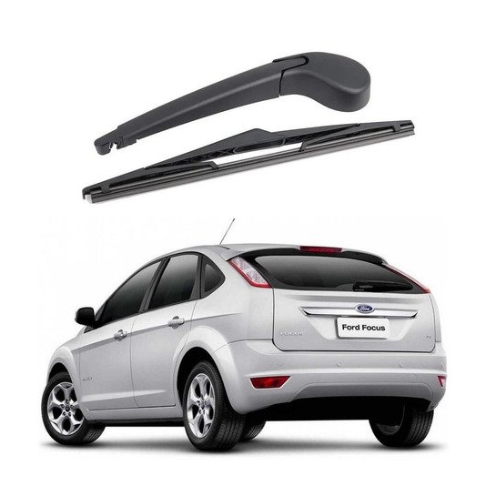 Kit Braço limpador traseiro + Palheta Traseira Focus 2009 2010 2011 2012