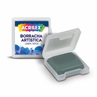 Borracha Artística Maleável Limpa Tipos - ACRILEX em Oferta na Shopee