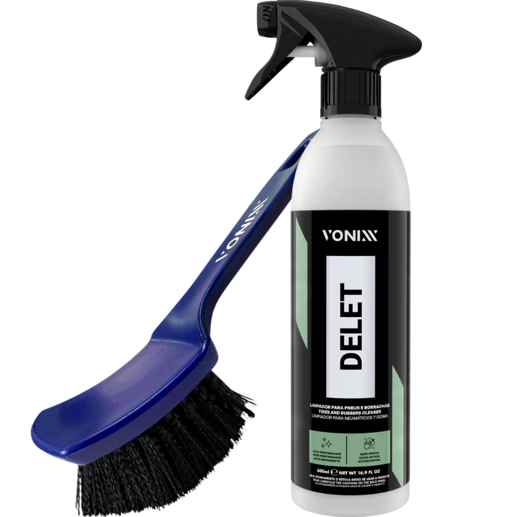 Escova De Pneus Vonixx Limpeza Pneu Tapete Delet 500ml em Oferta na Shopee