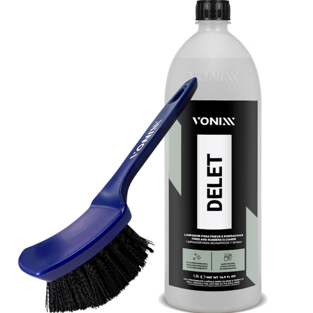 Escova De Pneus Vonixx Limpeza Pneu Tapete Delet 1,5L