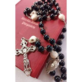 Terço Católico De Profundis ou Memento Mori  em honra as almas do purgatório. em Oferta na Shopee