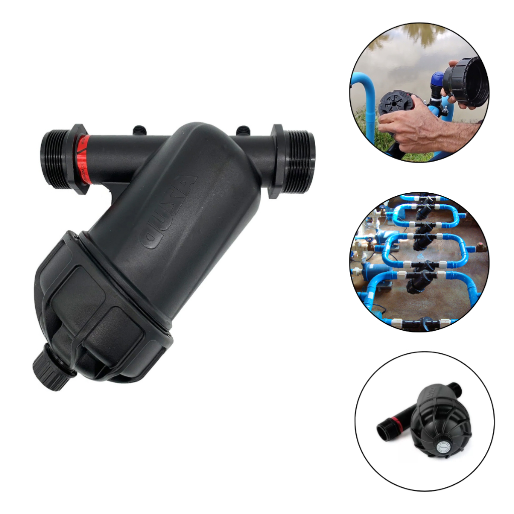 Filtro Modular Azud Disco Sistema Irrigação Gotejo 2´´ Polegadas 125 Mesh 1 Unidade