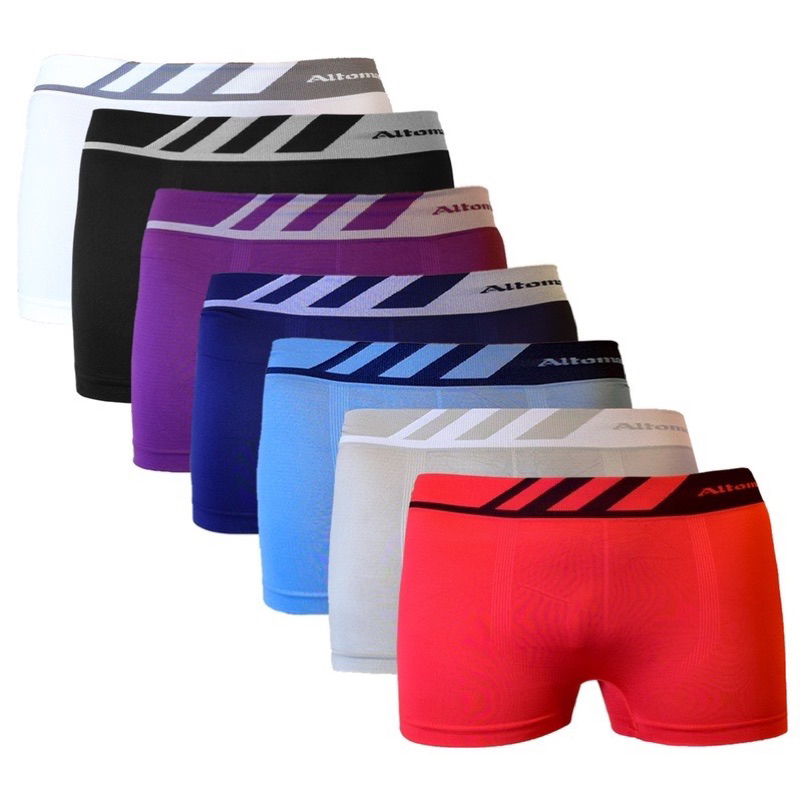 Kit 5 Cuecas adulto box boxer microfibra masculino sem costura lisas e sortidas Dia dos Pais
