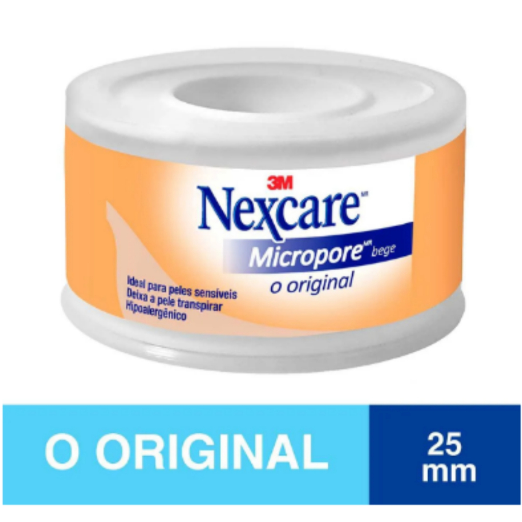 Fita Micropore Nexcare 3M Bege em Oferta na Shopee