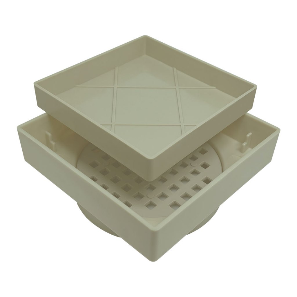 Ralo 15x15 Oculto Seca Piso E Porcelanato Inteligente Bege