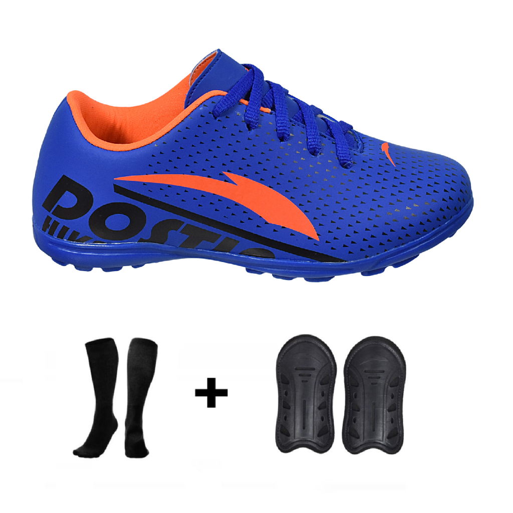 Kit Chuteira Society Infantil Baby Caneleira + Meião