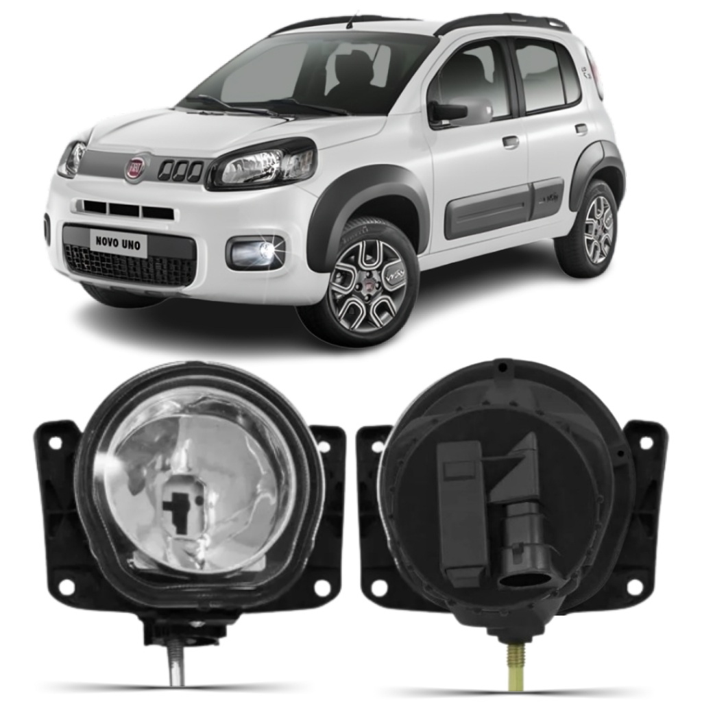 Farol Milha Fiat Uno 2016 2017 2018 2019 Auxiliar em Oferta na Shopee