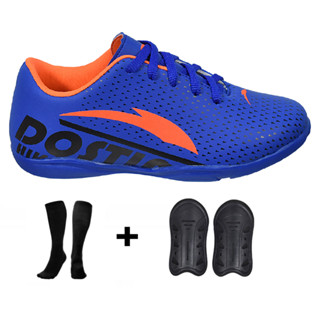 Kit Chuteira Infantil Baby Futsal Caneleira + Meião em Oferta na Shopee