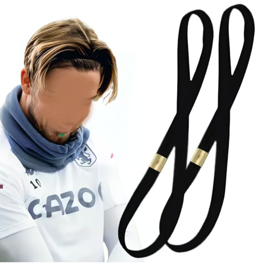 2 Elásticos Faixa Cabelo Headband Tiara Masculina Afro Puff em Oferta na Shopee