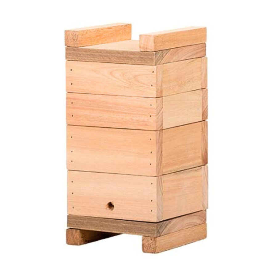 Caixa para Abelhas Sem Ferrão modelo INPA 12x12x2 Jataí Mirim Iraí Em Pinus