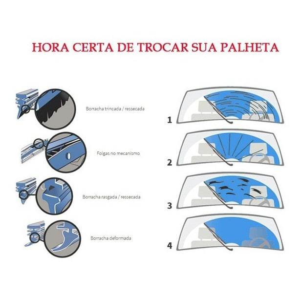 Par Paleta Palheta Ferro Limpador Parabrisa Kadett Gl-gls-sl-sl/e — imagem 2 de 2