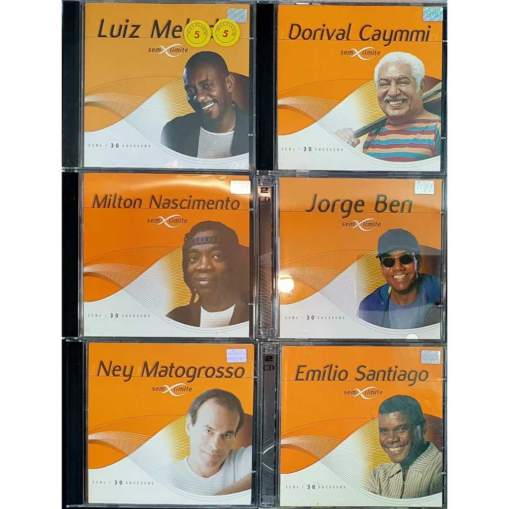 CD Duplo Sem Limite Coletânea - Ney Matogrosso Milton Nascimento Cássia Eller Fafá Belém Lote