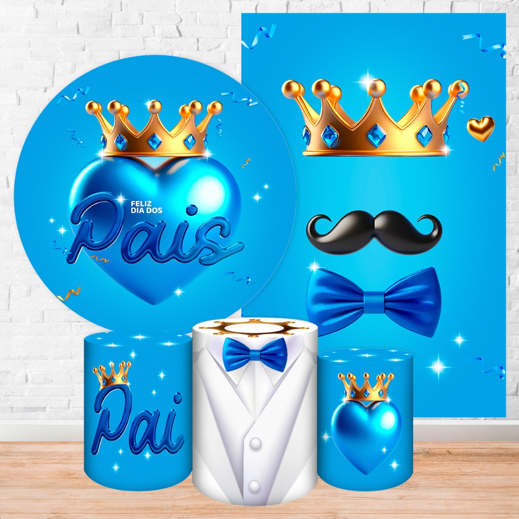 Capas Painéis de Festa Sublimados Vários Modelos Tema Dia dos Pais