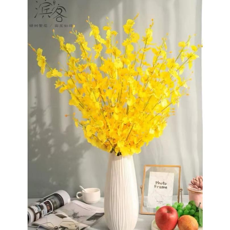 Kit 5 Orquídeas Chuva De Ouro Galhos Grandes Artificial Amarela em Oferta na Shopee