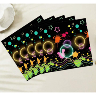 Guardanapo de Papel Neon Decoupage Estampado Folha Dupla Colorido Descartável Decorativo em Oferta na Shopee