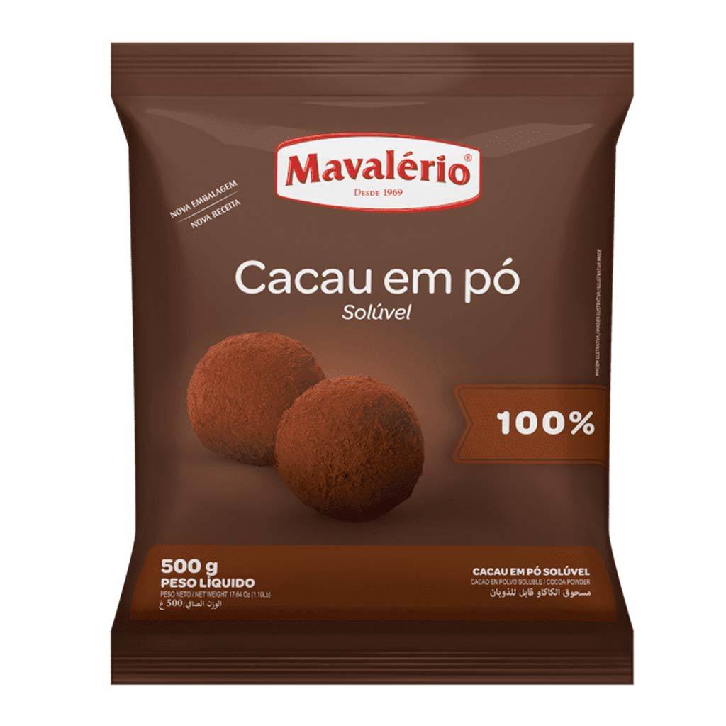 Cacau em Pó Solúvel 100% 500g - Mavalério