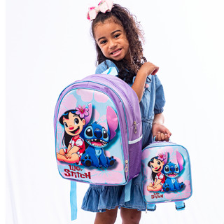Mochila Lilo Stitch Escolar Feminina Infantil Menina + Lancheira Térmica + Estojo em Oferta na Shopee