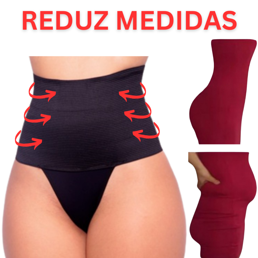 Kit 2 Calcinha Cinta Modeladora Alta Plus size Pós Parto Seca Barriga - Cinta18 em Oferta na Shopee