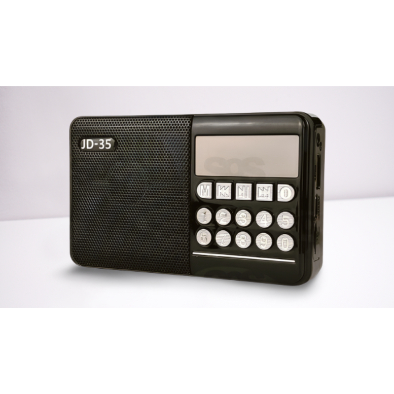 Mini Rádio Fm Portátil Bluetooth com Display digital Entrada Usb SD - JD - 35 - Altomex em Oferta na Shopee