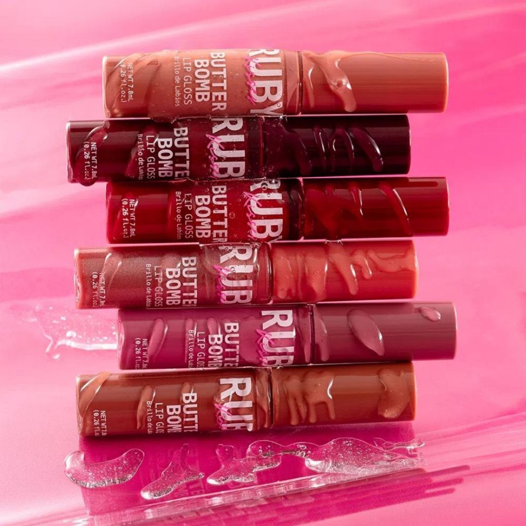 Gloss Labial - Butter Bomb Gloss - Ruby Kisses - Kiss New York