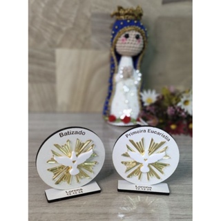 Lembrancinha Batizado, crisma ou primeira eucaristia Divino Espirito Santo - No kit VALORES MENORES em Oferta na Shopee