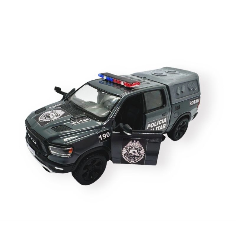 Miniatura Viatura ROTAM PMPR Dodge RAM 500 metal coleção Paraná