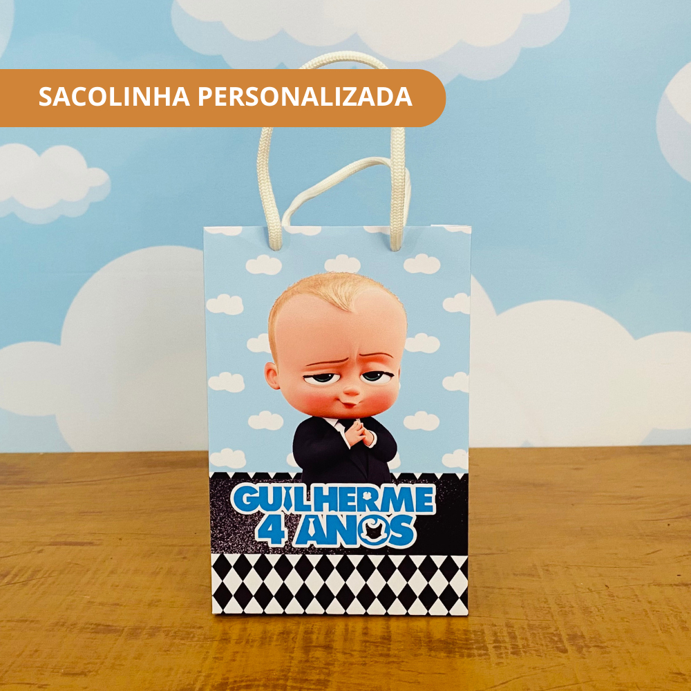 Sacolinha Personalizada PODEROSO CHEFINHO - JÁ VAI MONTADA