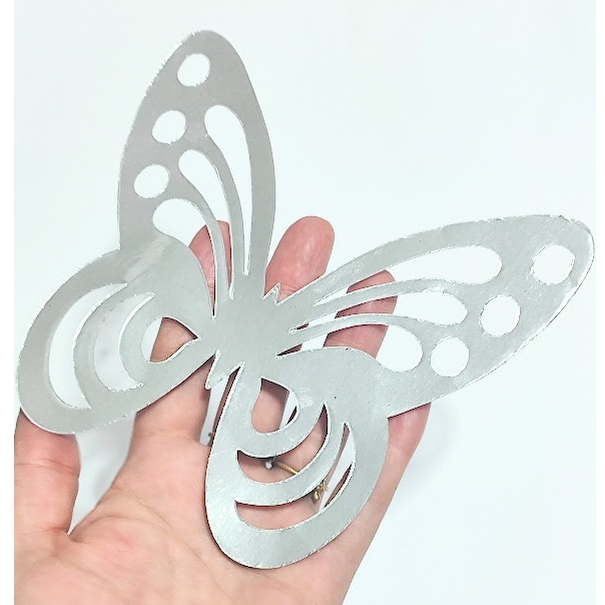 Decoração de Festa Decoração de Festa 15 Borboletas Prata Grande de Arco de bola  decoração de festa Borboletas - Borbol