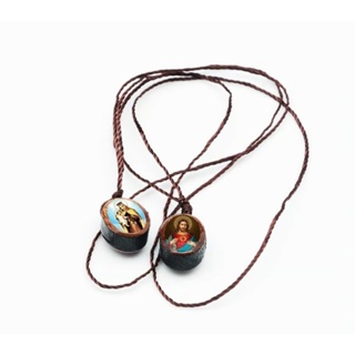 Escapulário em Madeira Pequeno Nossa Senhora do Carmo em Oferta na Shopee