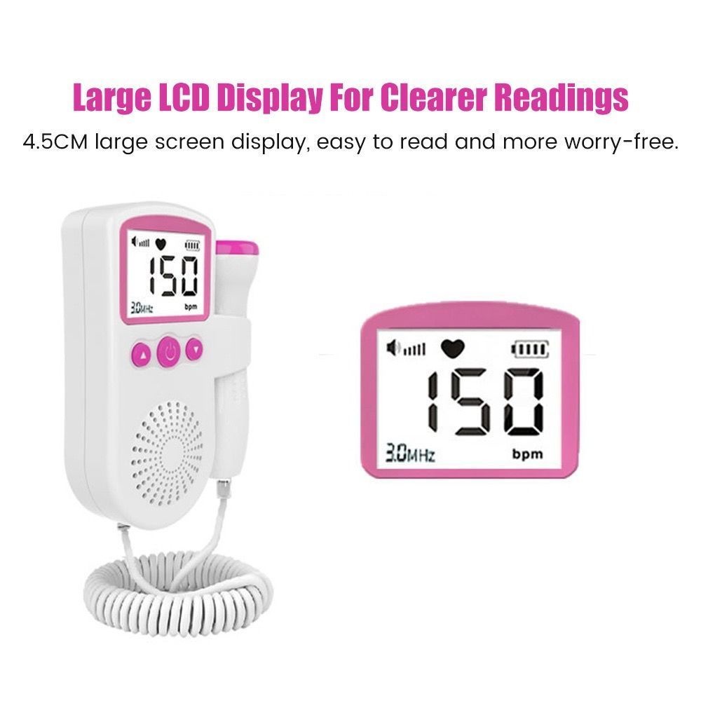 Monitor De Frequência Cardíaca Para Bebês Uso Doméstico Display De Gravidez Detector De Som Fetal Bebê JSL-T501