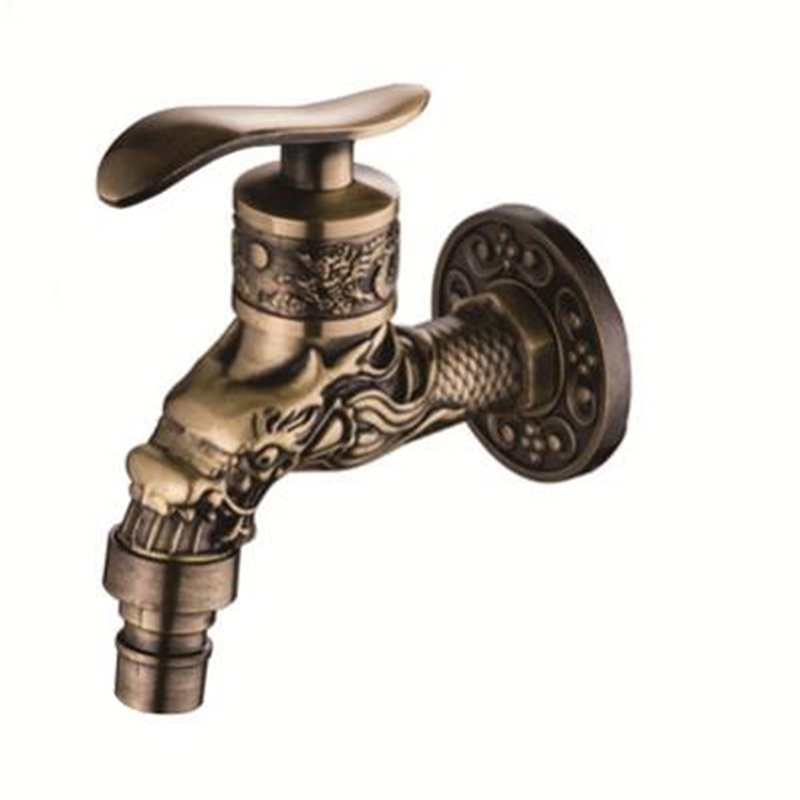Torneira de Parede De Bronze Antiga METAL luxo Rustico Retro  P/Vintage Jardim Tanque Cozi...