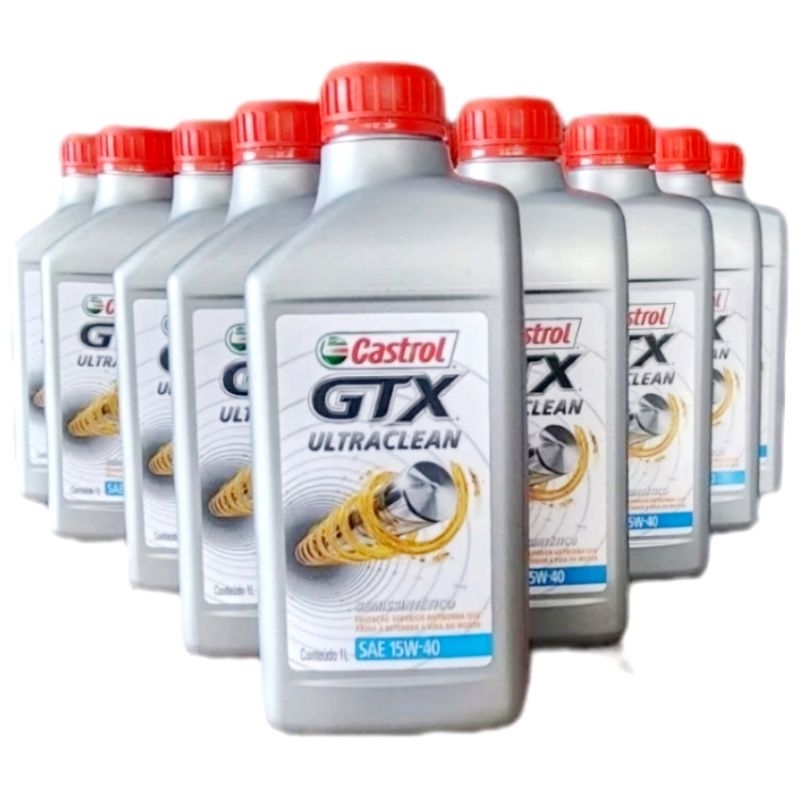 kit 05 lts Óleo 15w40 Castrol Gtx UltraClean Semissintetico