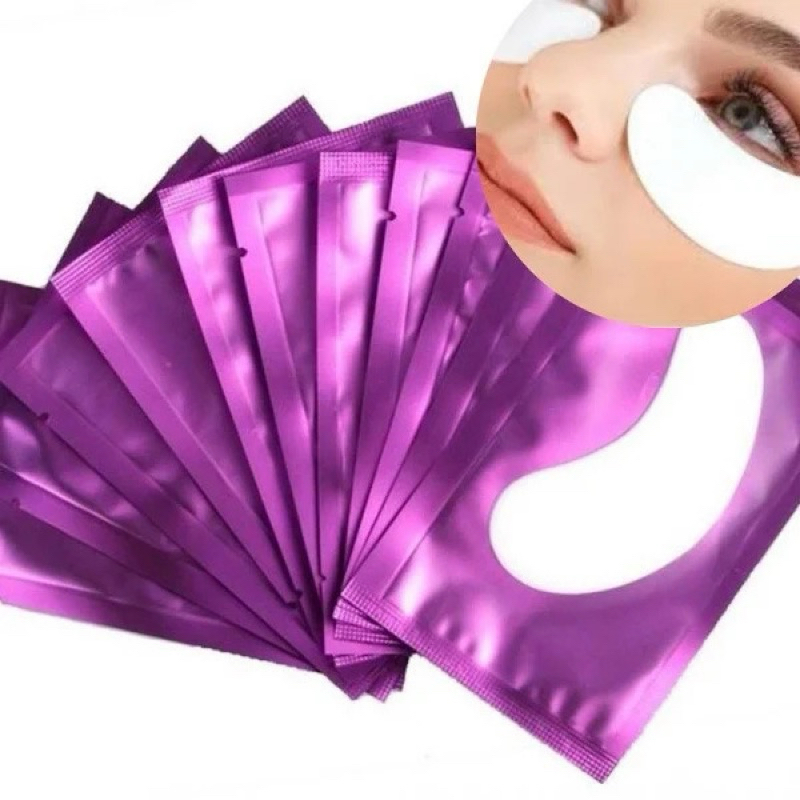 50 Pares Protetor Pálpebra Alongamento Cílios Patch Pad Gel em Oferta na Shopee