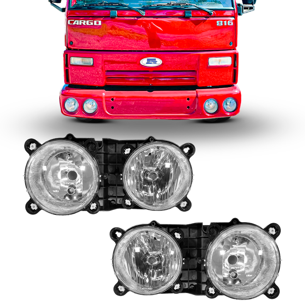 Par Farol Horizontal Ford Cargo 712 815 2622 2626 2831 2632 6332 em Oferta na Shopee