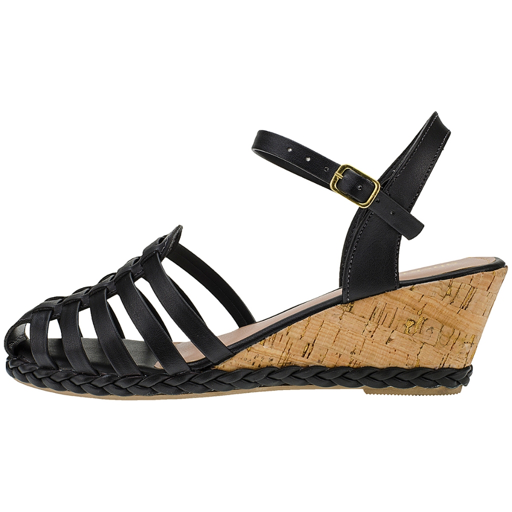 Sandália Feminina Shekinah Anabela Salto Espadrille Moda Confortável · foto 2