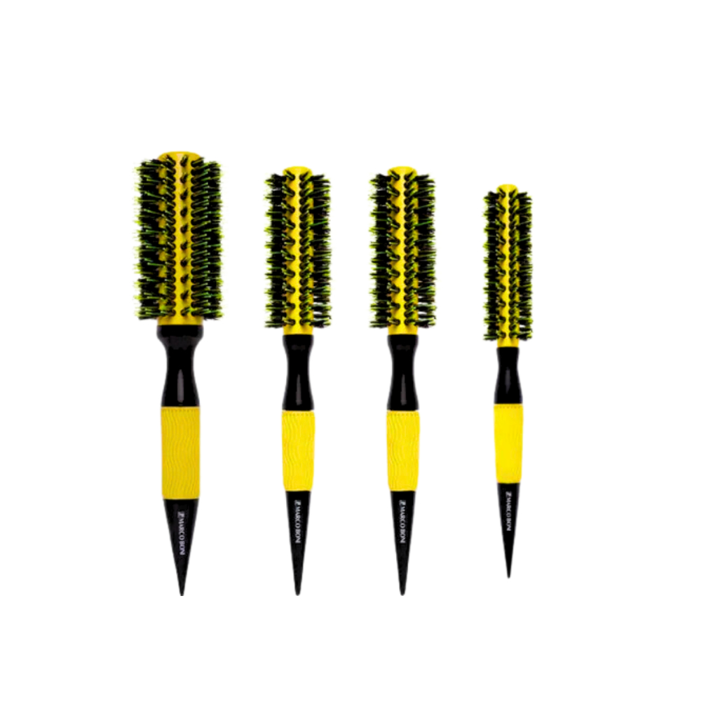 Kit 4 Escovas De Cabelo Marco Boni Thermal Ceramic Amarelo