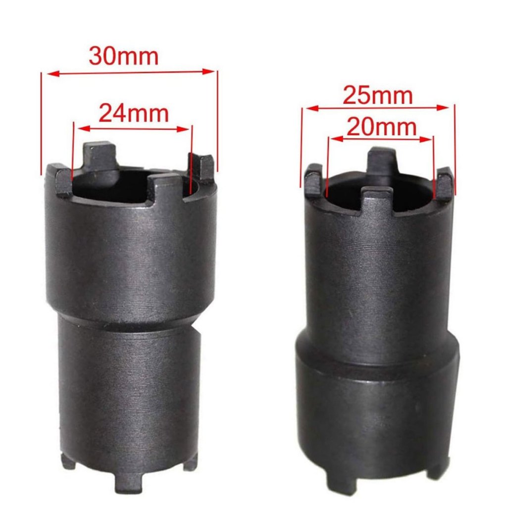 Kit Chave Castelo 125 E 150 Dupla 20 X 24mm Para Bomba De Oleo Contra Porca — imagem 2 de 2