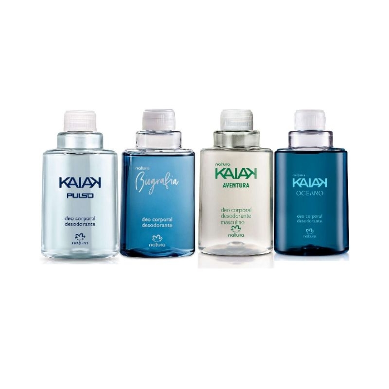 Natura Refil Desodorante Corporal Masculino Kit 04 unidades 100ml Cada