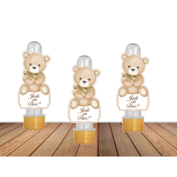 15 Apliques para Tubetes Chá Revelação - Festa infantil - Lembrancinhas personalizadas