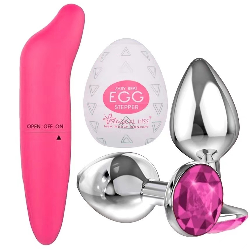 KIT Plug Anal Tamanho P + Vibrador Ponto G + Egg Masturbador Masculino SEX SHOP Produtos Eróticos em Oferta na Shopee