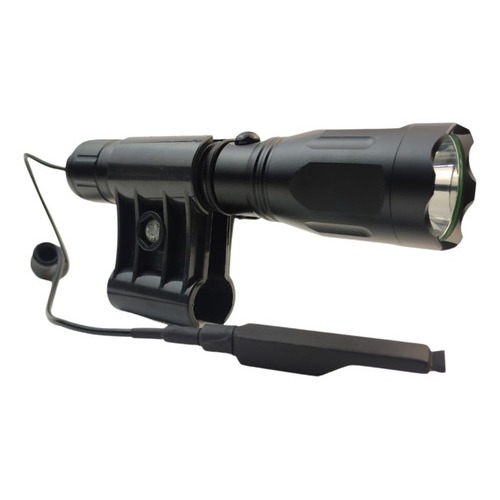 Lanterna Led Luz Branca Caça Pesca Tática Com Acionador Remoto