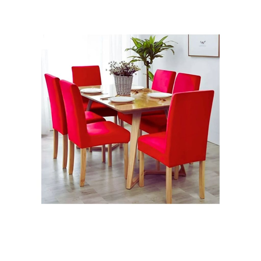6 Capas para cadeira  de mesa de JANTAR 6 lugares ~cadeira estofada/decoração de sala de jantar