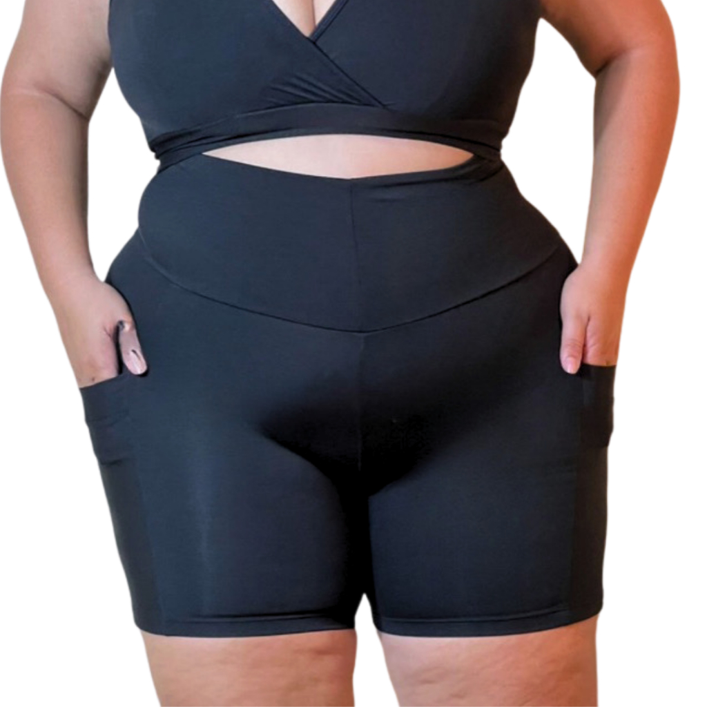 Short com Bolso Plus size feminino GG XGG EXGG 44 ao 54 bermuda ciclista fitness modelo curves em Oferta na Shopee