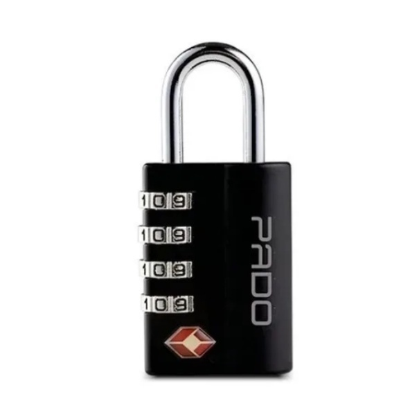 Cadeado Mala Bolsa Mochila Pado TSA Executive 4 Segredos