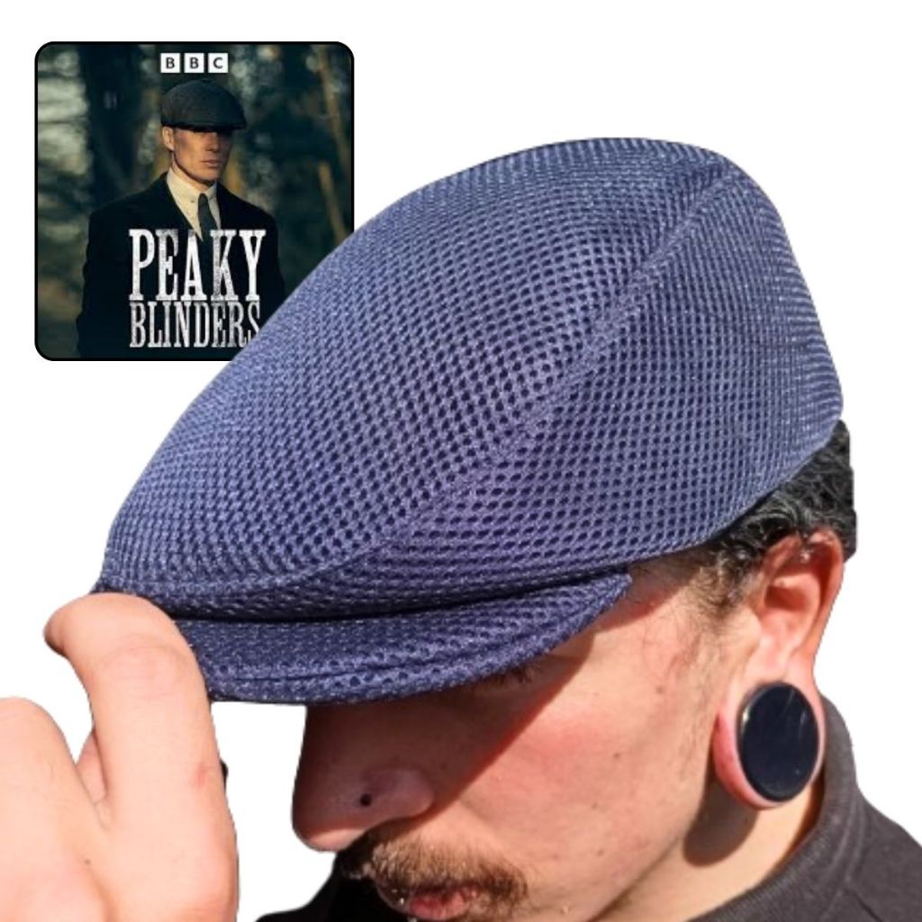 Boina Azul Escuro Estilo Italiana Inglesa Peaky Blinders