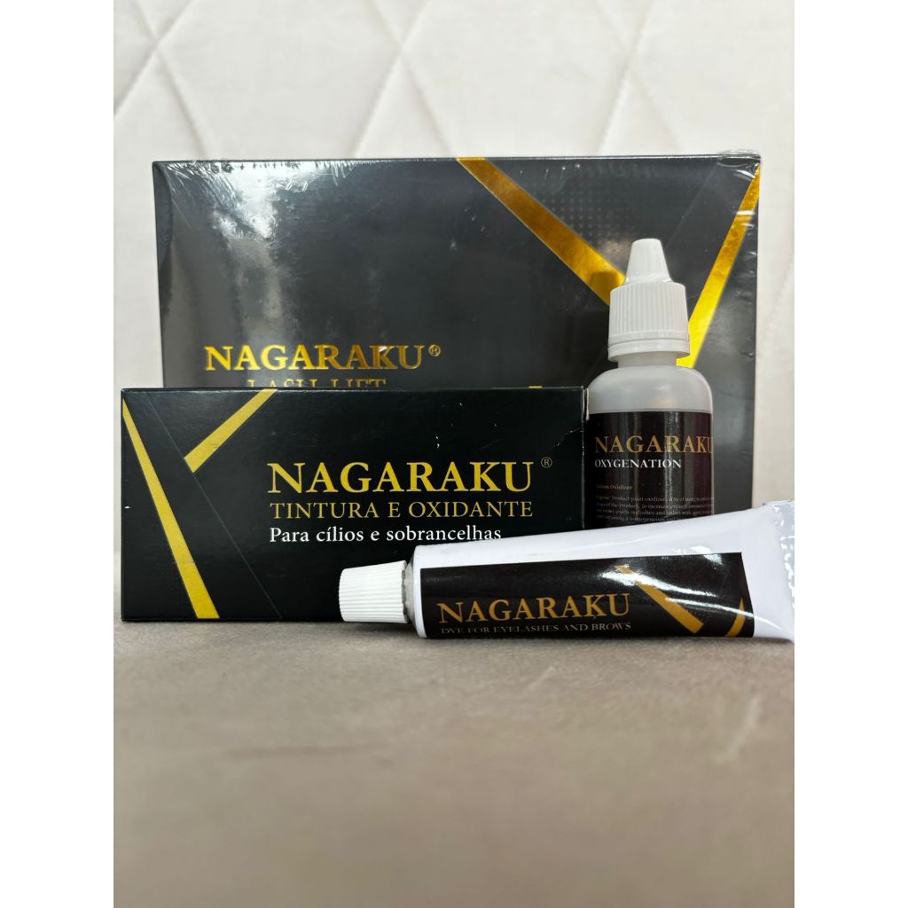 Kit Lash Lifting Nagaraku Com Tintura E Oxidante Permanente De Cílios Nagaraku